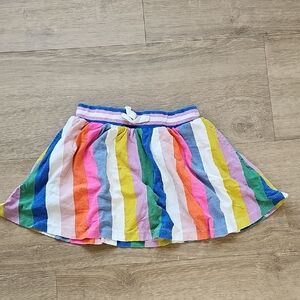 Boden Rainbow Striped Skorts Kids Size 8-9 Years